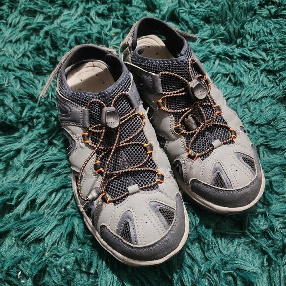 Eddie Bauer Gray Outdoor Hiking Water Sandals with Toggle Laces Size Men’s 10M - Picture 1 of 5
